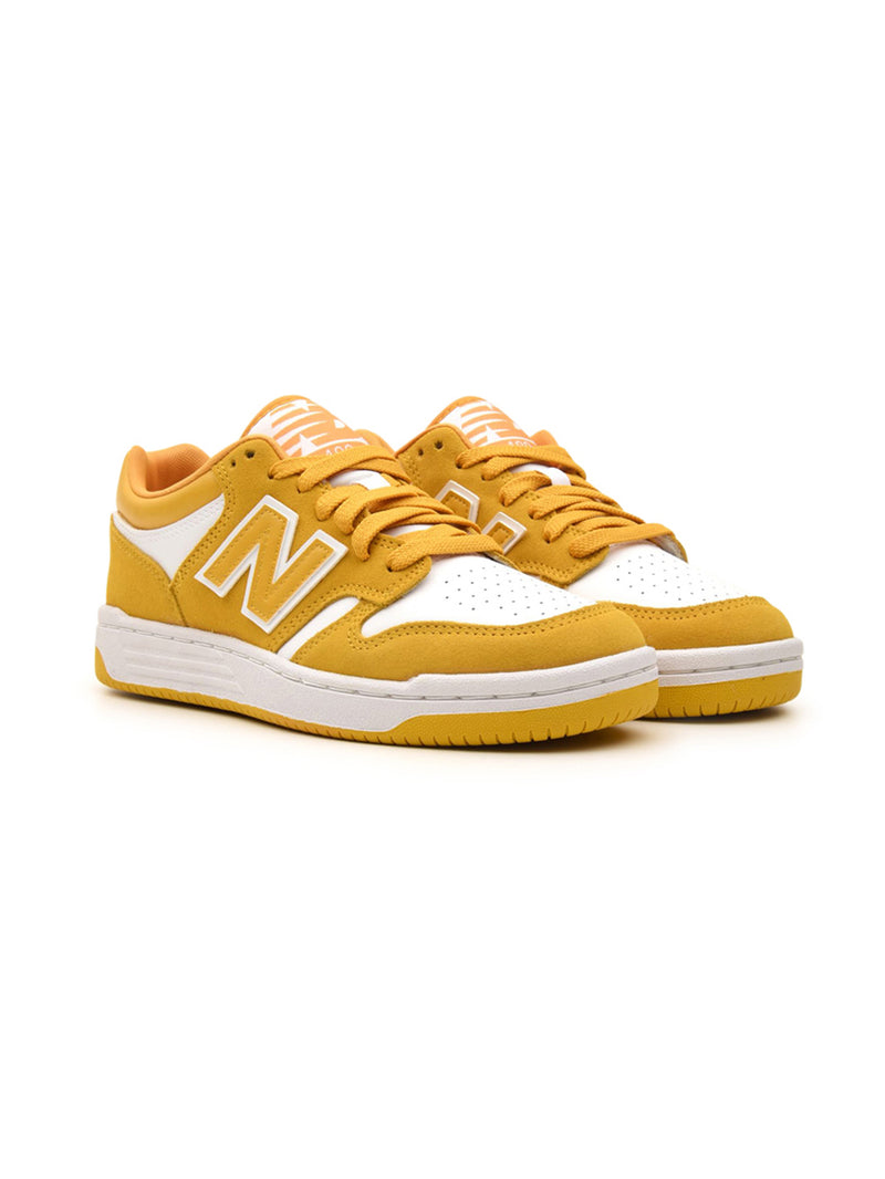 Sneakers Basse Unisex GSB480 giallo bianco, New Balance, fronte