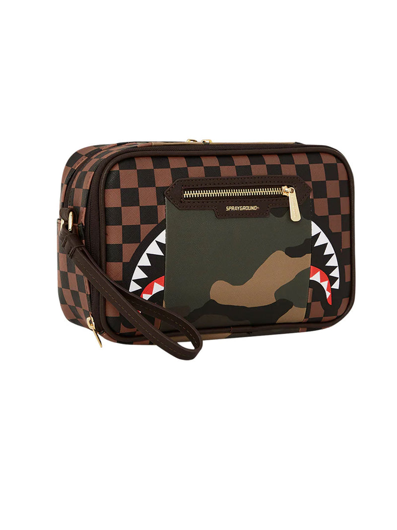sip with camo accent toiletry brick