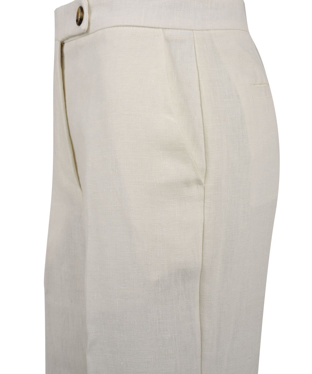Pantalone SOLOTRE Donna M1Y1486 Bianco
