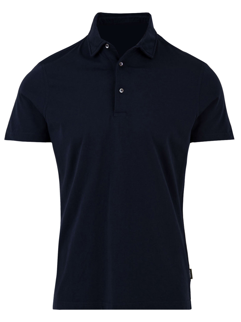 Men's polo shirt in plain cotton jersey