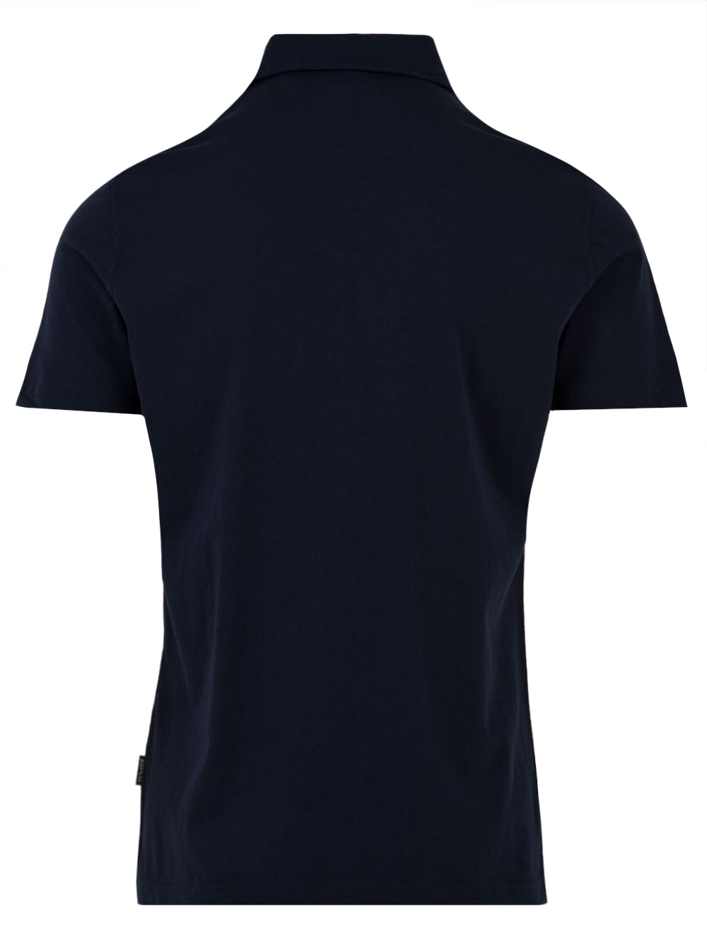 Men's polo shirt in plain cotton jersey