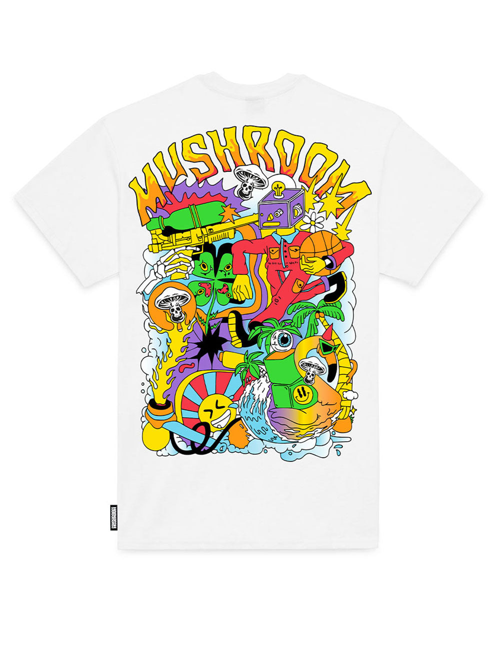 T-shirt MUSHROOM Uomo MU12024 Bianco