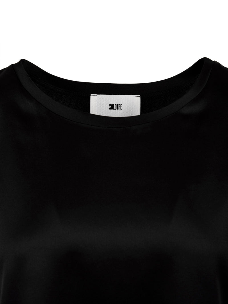 Camicia Donna in seta Nero, Solotre, etichetta