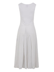 Long white women's dress