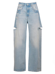 Poppy Eco women's jeans with cuts on the sides