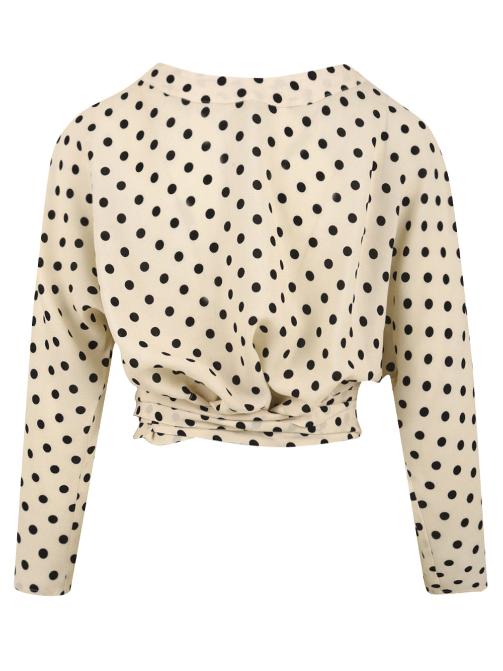 Women's Carla cropped polka dot shirt