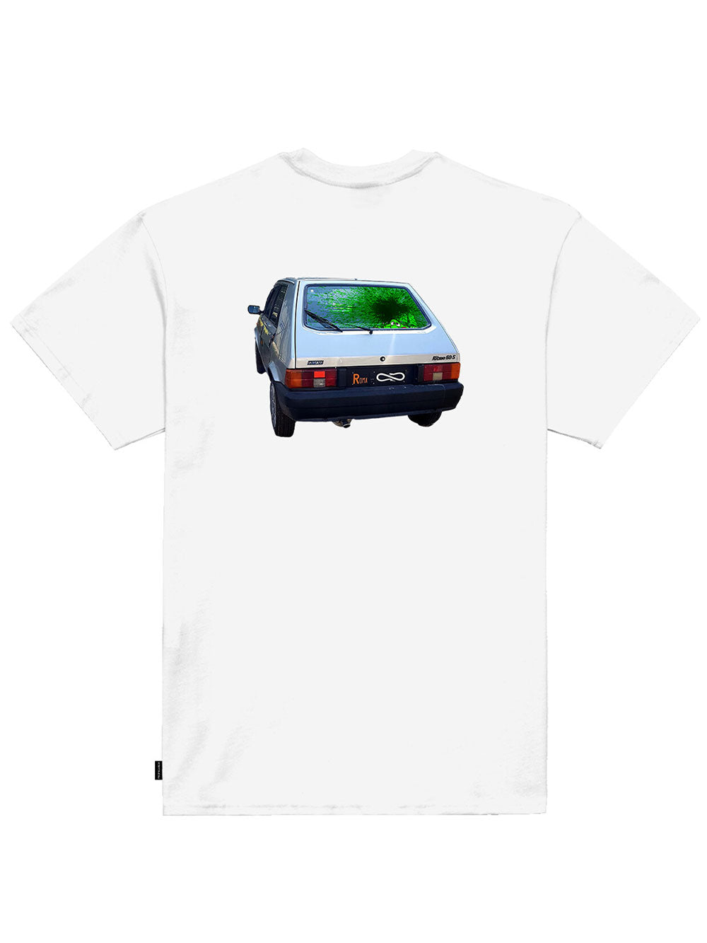 T-shirt Uomo con stampa macchina sul retro
