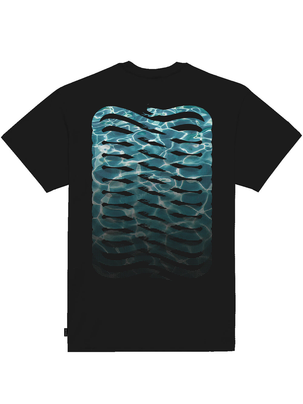 T-shirt Uomo con Ribs Waves